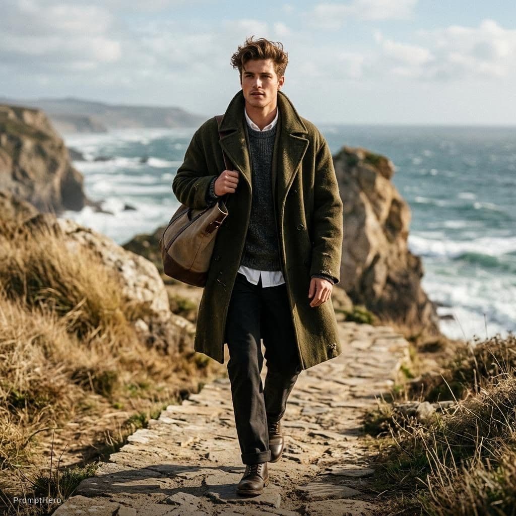 AI generated: fashion editorial photograph, man, shot on a Canon EOS 5D Mark IV --chaos 75 --ar 1:2 --profile rsy6...