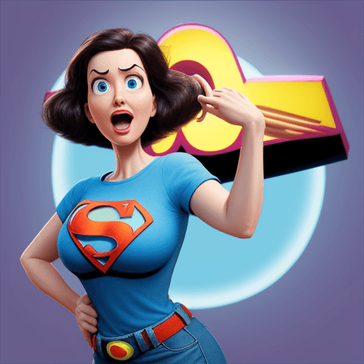 AI generated: super-mom pixar-like

