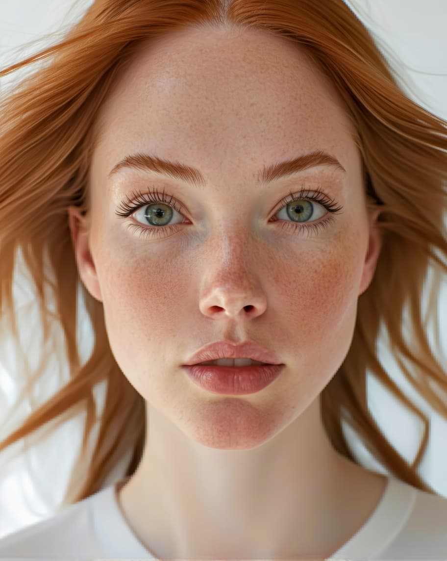 AI generated: hyperrealistic photo, Cammy white, beauty standards, portrait photography in a symmetrical compositi...