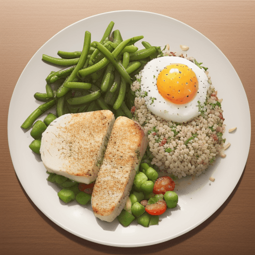 AI generated: ultra realistic photo of an ultra healthy meal on a plate