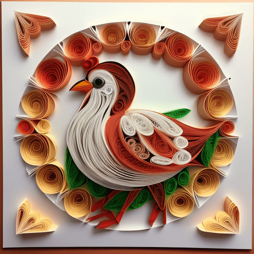 AI generated: paper quilling, paper cut art, paper illustration, Turkey, thanksgiving, very detailed, 8k --v 4