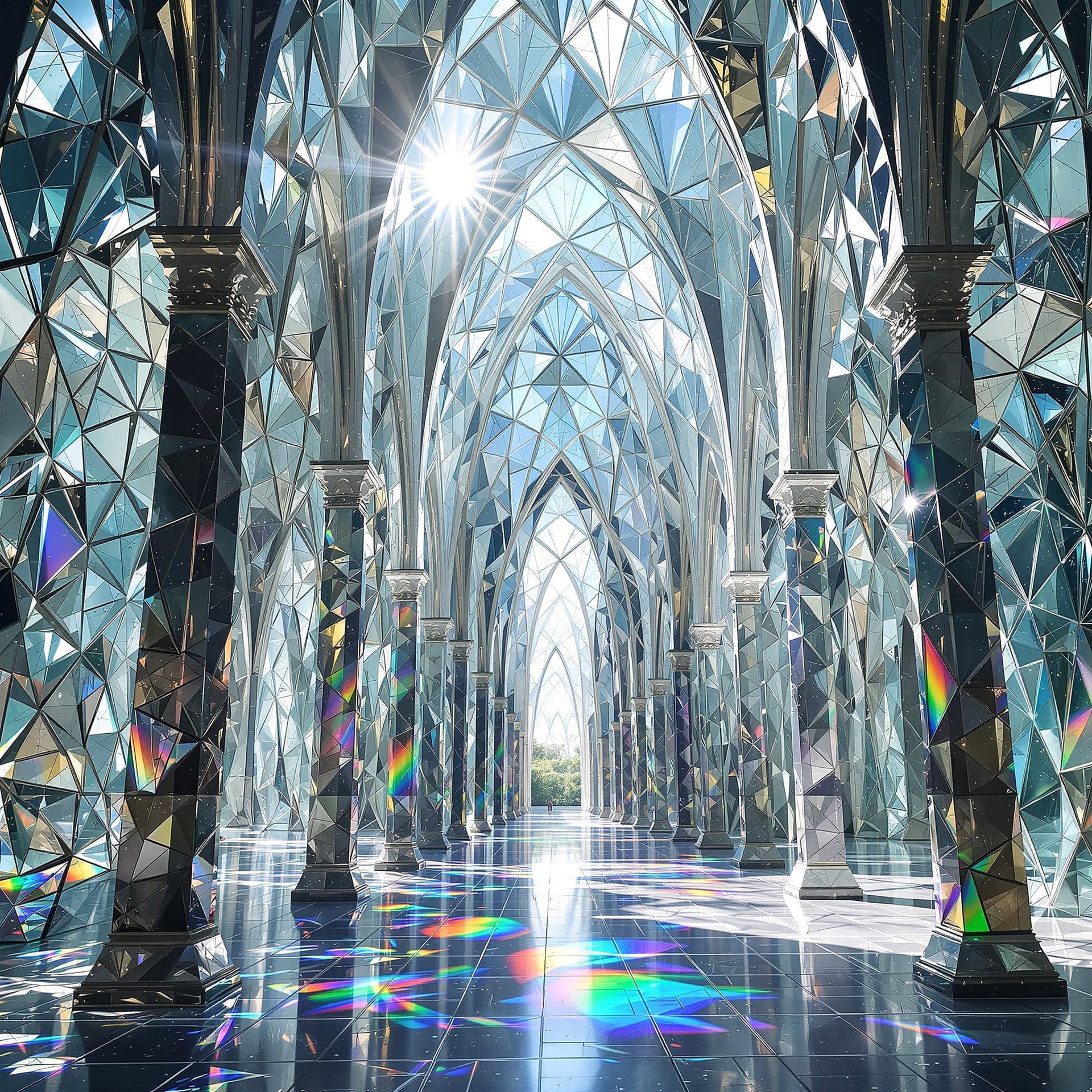 AI generated: lazyup, masterpiece, best quality, amazing quality, newest, glass shard, MyNewFantasy, cathedral bui...