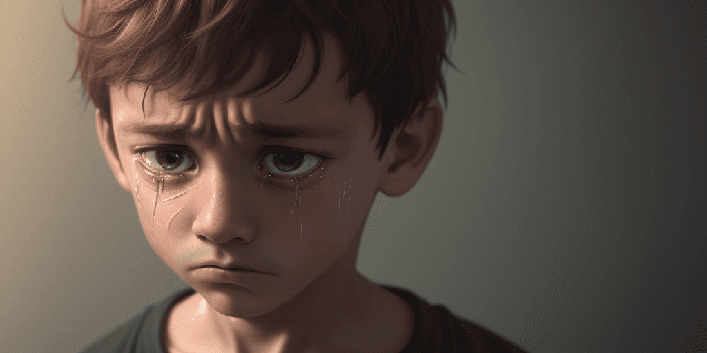 AI generated: A man who lost his little brother and cried , 8k , hd , reality