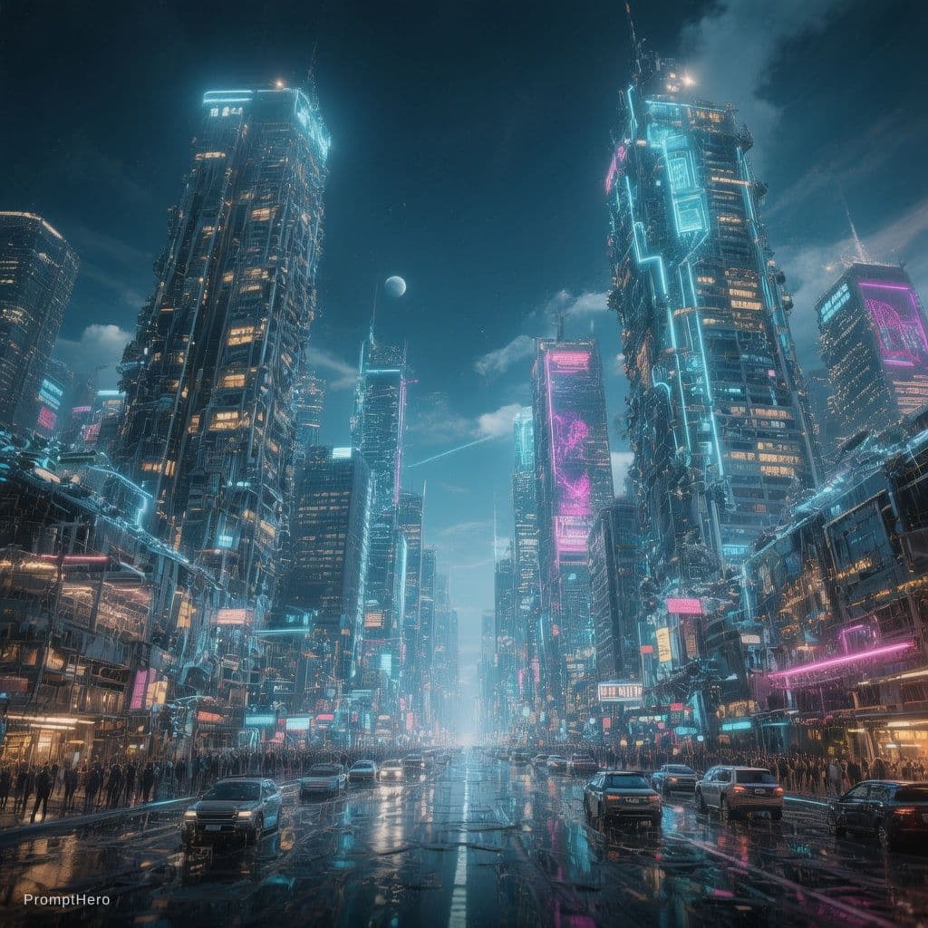 AI generated: smart city ai images
