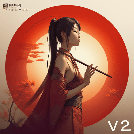 AI generated: delicious, epic, oriental asien, ambient music, album art - V2