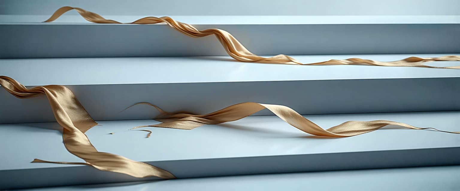 AI generated: a white platform absolut empty on top, sittign in a middle of a brown cloth, inspired by Anna Füssli...