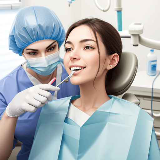 AI generated: dentist work on patient
