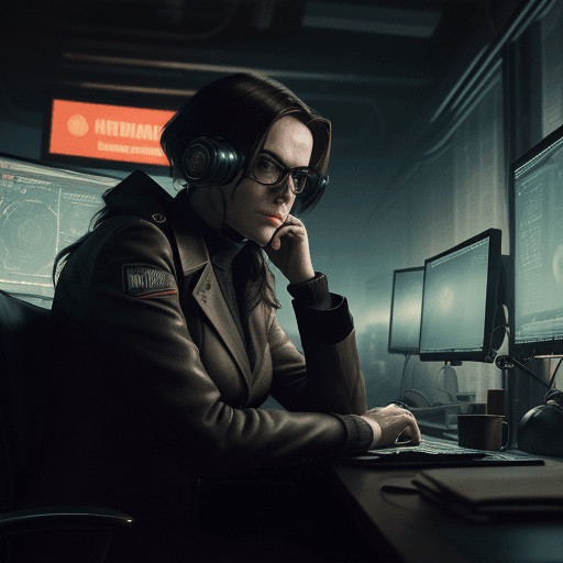 AI generated: A photo-realistic image portraying a person using OSINT techniques to verify misinformation, inspire...