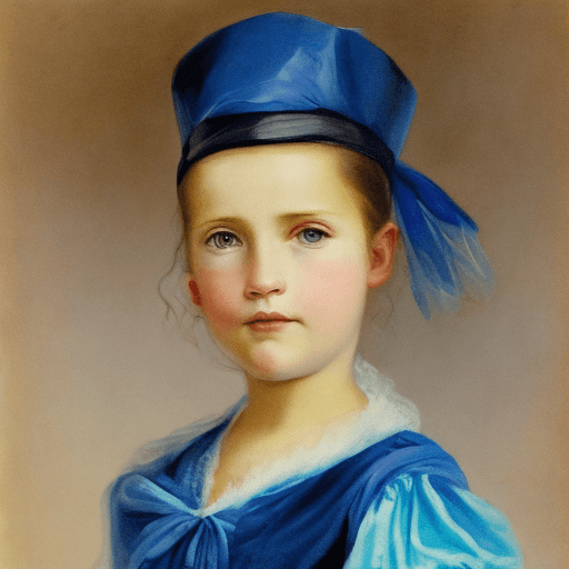 AI generated: Portrait einer jungen Frau, sie trägt eine hochgeschlossene Latexbluse, Rüschenkragen, lange Ärmel