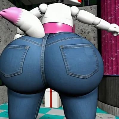 AI generated video: anthro, vixen, big butt, booty shake, butt expansion