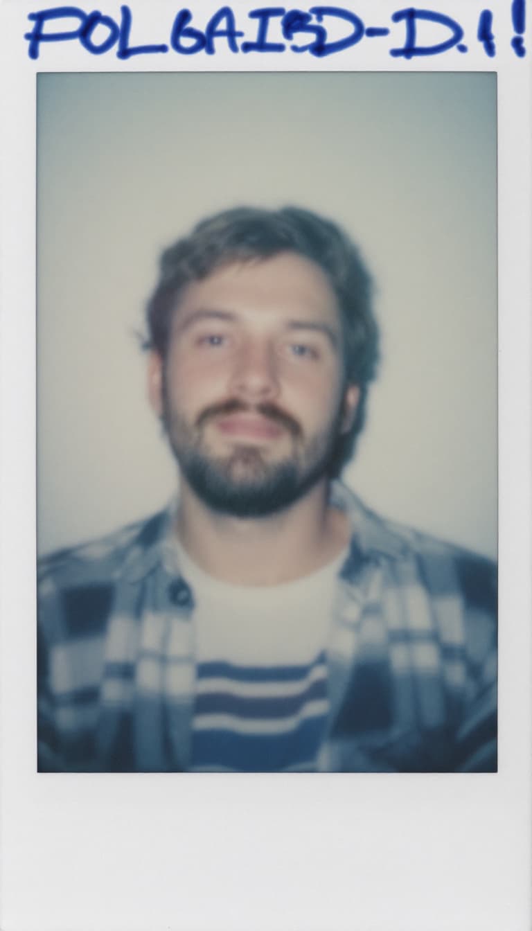 AI generated: guy, polaroid_24, color polaroid fujifilm