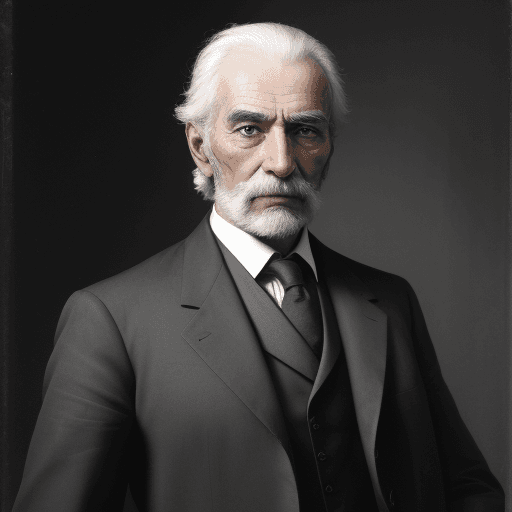 AI generated: photo d'un homme âgée élégant 