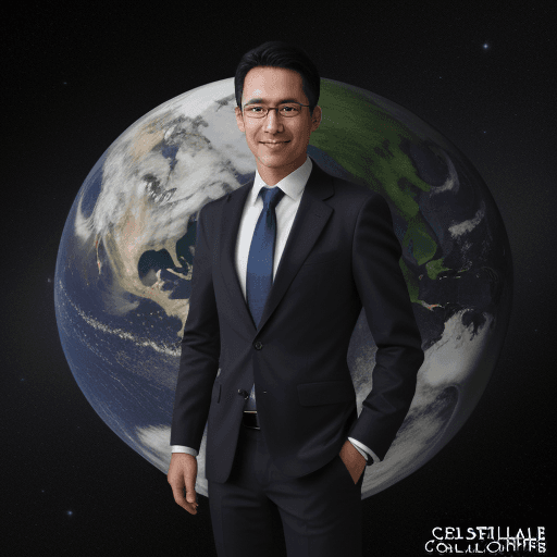 AI generated: The CEO of the Celestial Earth company