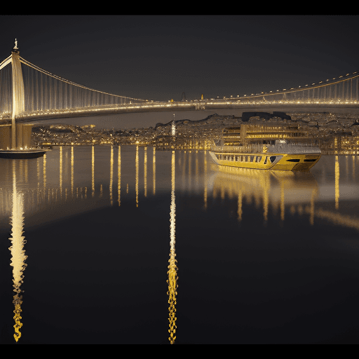 AI generated: polished  with reflective (reflections) features (transparent) and bright yellow and white details, ...