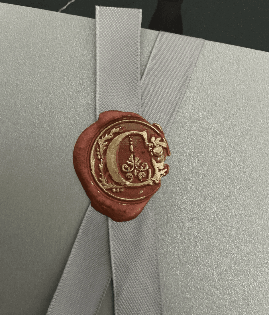 AI generated: redesign the wax logo on the envelope
