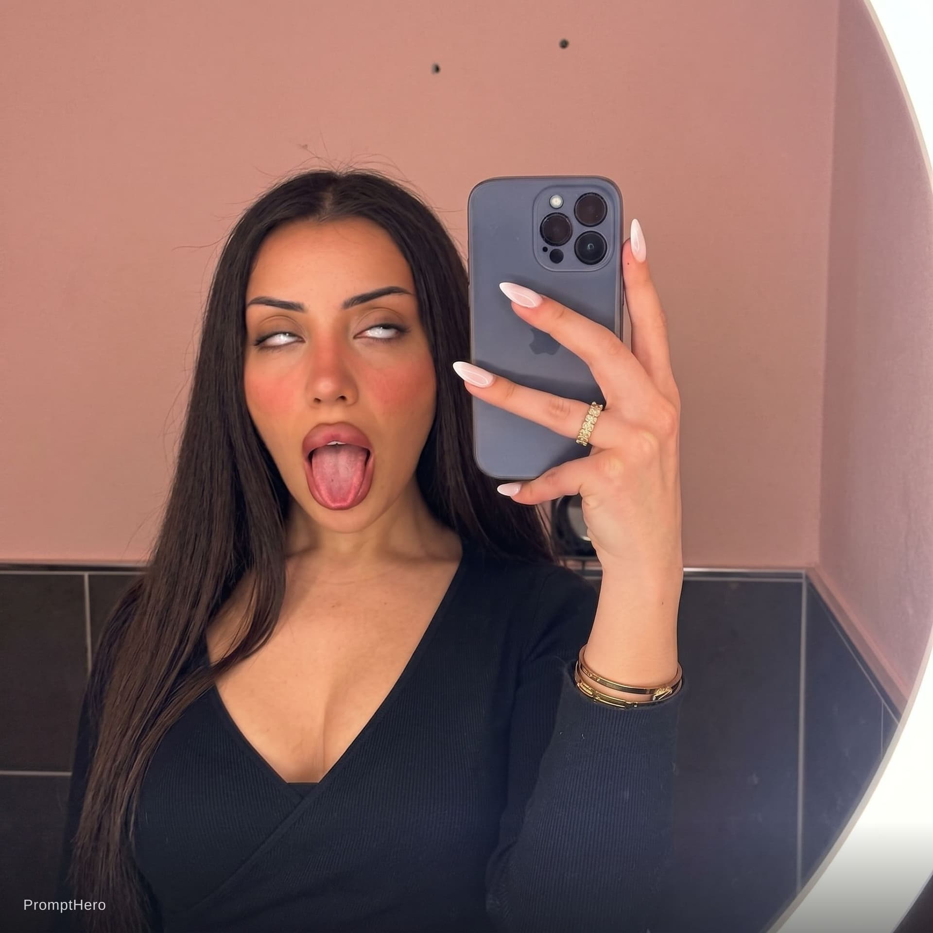 AI generated: Ahegao face