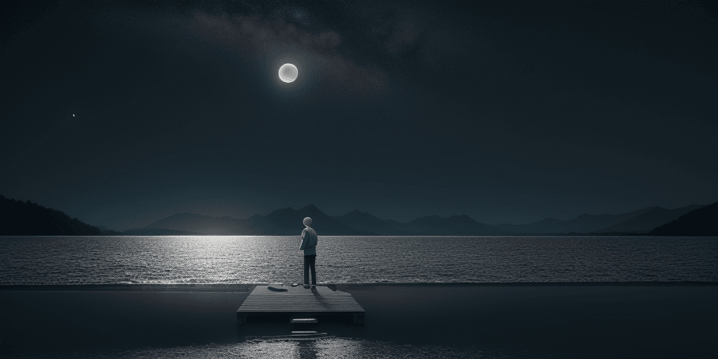 AI generated: Raw photo, detail, fujifilmxt3, ray tracing, 8k uhd, hdr, a computer game player stands on the shore...