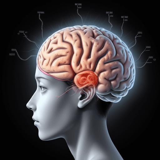 AI generated: High resolution representation of a brain empowered by emotions, representation of emotions in the b...