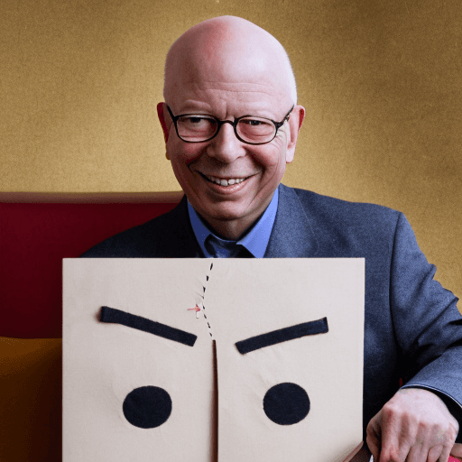 AI generated: Klaus Schwab as a puppeteer