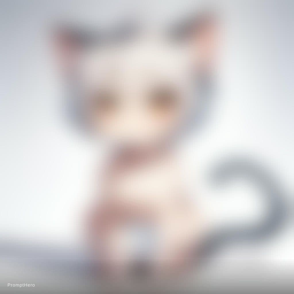 AI generated: Cute catboy wearing a diaper, white_diaper, cat_boy, short_hair, 4k, anime