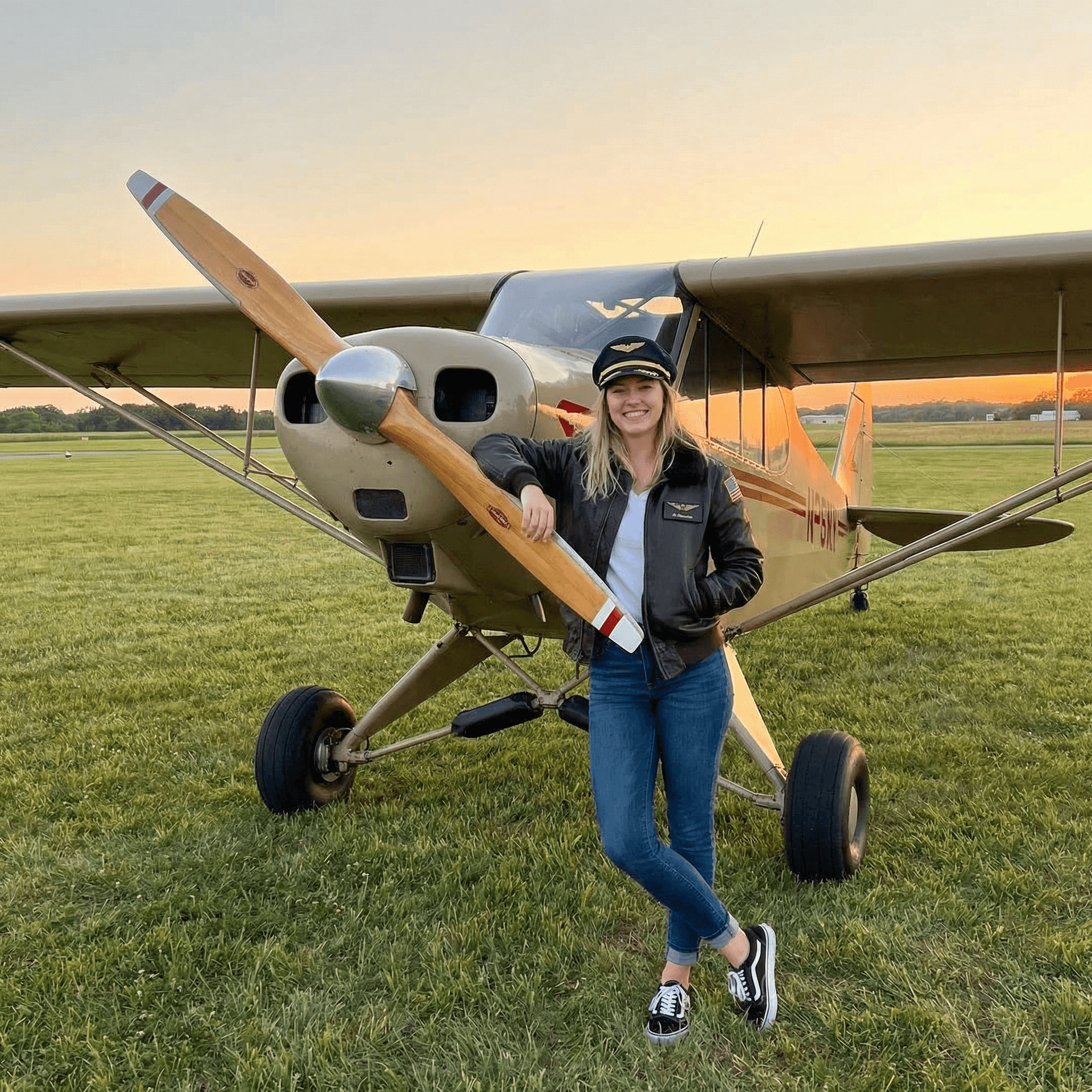 AI generated: girl with aircraft