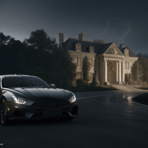 AI generated: Photo of an ultra-realistic mansion cinematic lighting, 4k, hyper-realistic, focused, extreme detail...