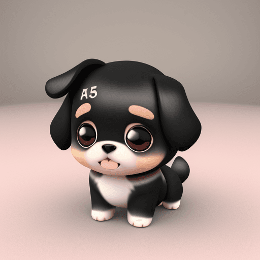 AI generated: cute, chibi, dog , 3d --ar 4:7 --v 5.2