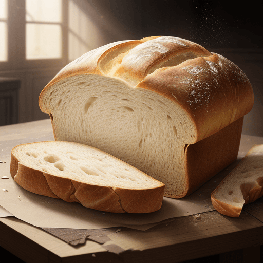 AI generated: A bread falling in pieces juicy, tasty, hot, promotional photo, intricate details, hdr, cinematic, a...