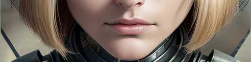 AI generated: three-quarter close-up portrait, stunningly beautiful 30 y.o woman, slender athletic figure, stunnin...