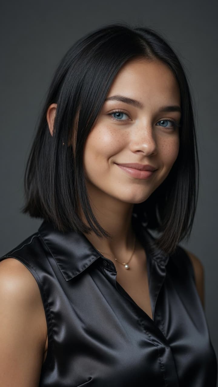 AI generated: Hyper-realistic close-up portrait photograph of a young German woman in her early 20s, extremely det...