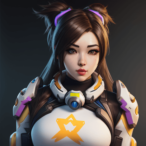 AI generated: Hyper realistic overwatch girl perfect exquisite 