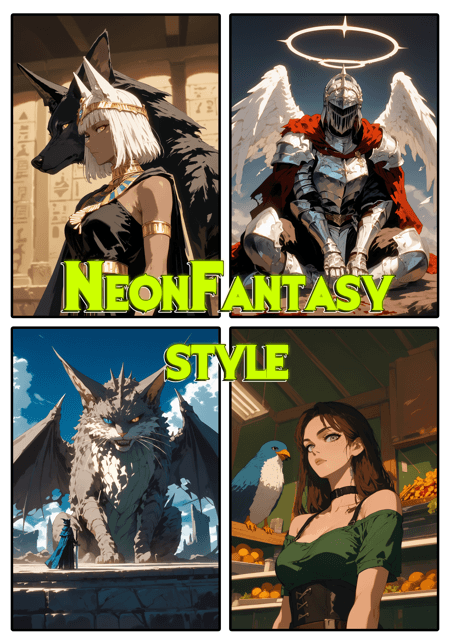 NeonFantasy style FLUX, PonyXL - Image 1