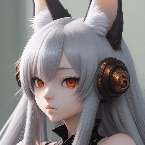 AI generated: anime, high detail anime, high detail, Kemonomimi (lit beast ears) describes humanoid characters tha...