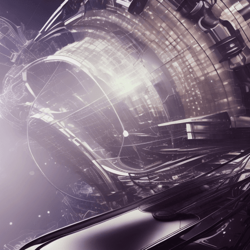 AI generated: a futuristic electronic sci fi instrument, violin, strings