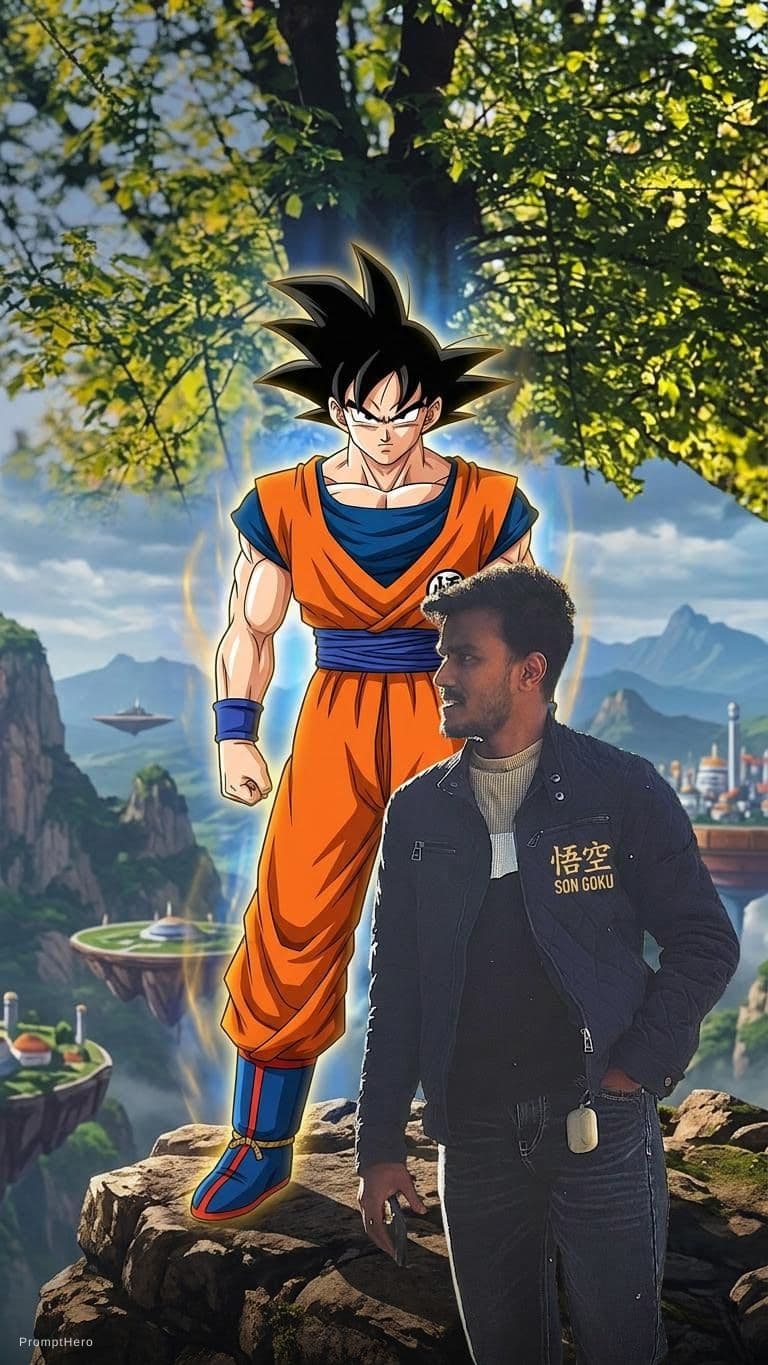 AI generated: @Son_goku wallpaper 