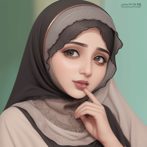 AI generated: بنت صغيرة عربية جميلة تلعب في حديقة