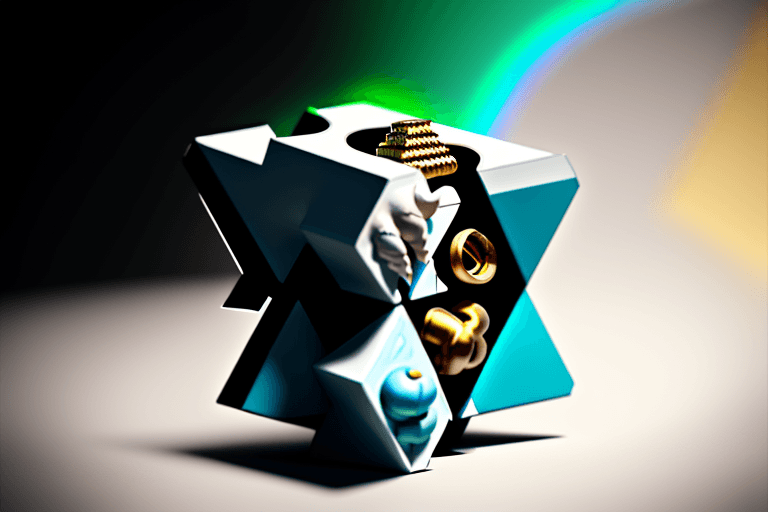 AI generated: beeple, god damn, screw the world, eternity dreidel, albino python