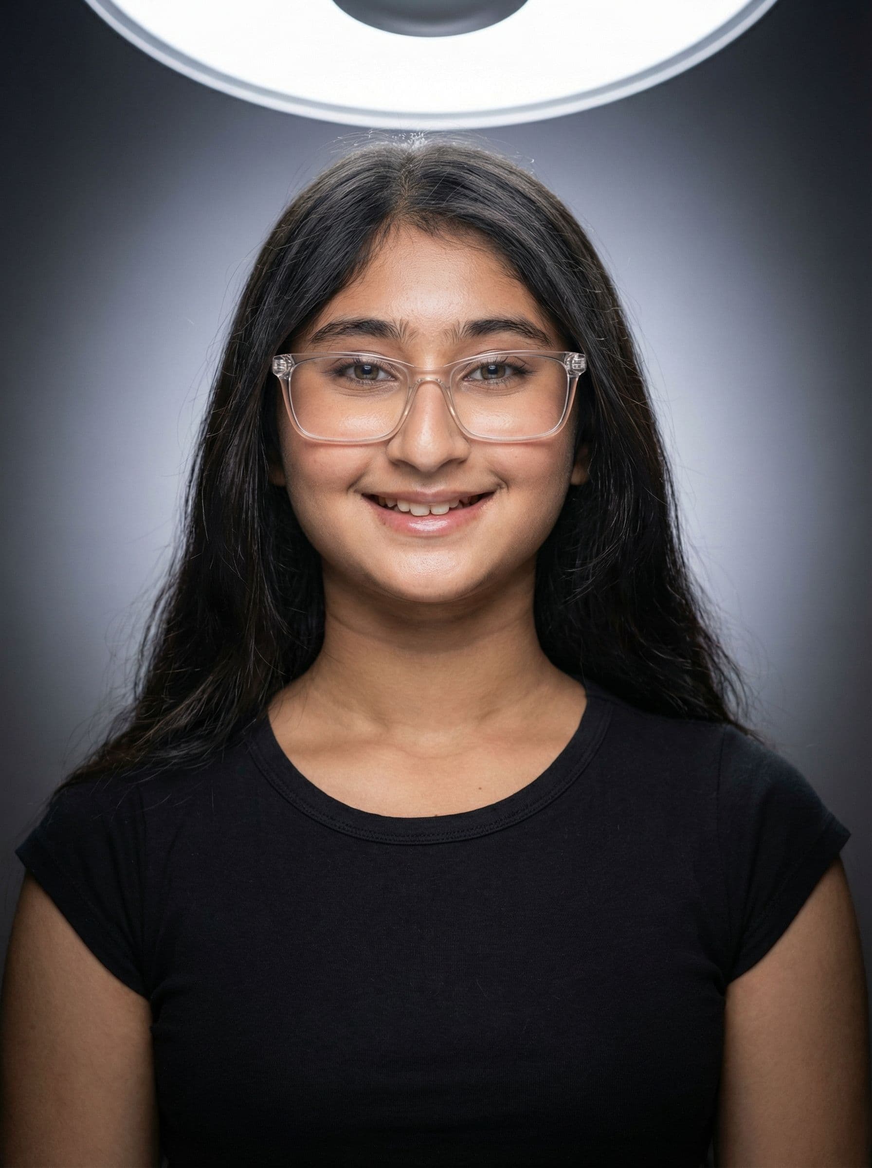 AI generated: High-end, razor-sharp, crisp studio portrait with soft, diffused key light positioned slightly above...