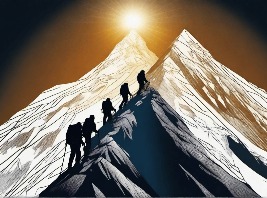 AI generated: Mountain Climbing