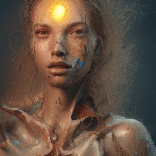 AI generated: young, sexy, au naturel, hyper detailed, digital art, trending in artstation, cinematic lighting, st...
