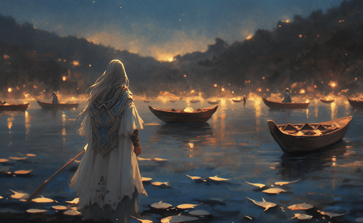 AI generated: epic journeys in hobbit hd wallpaper, in the style of venetian rococo, multiple filter effect, dark ...