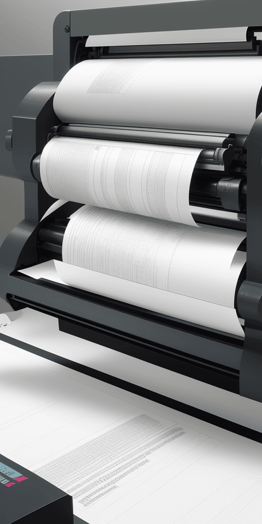 AI generated: flexographic printer papers