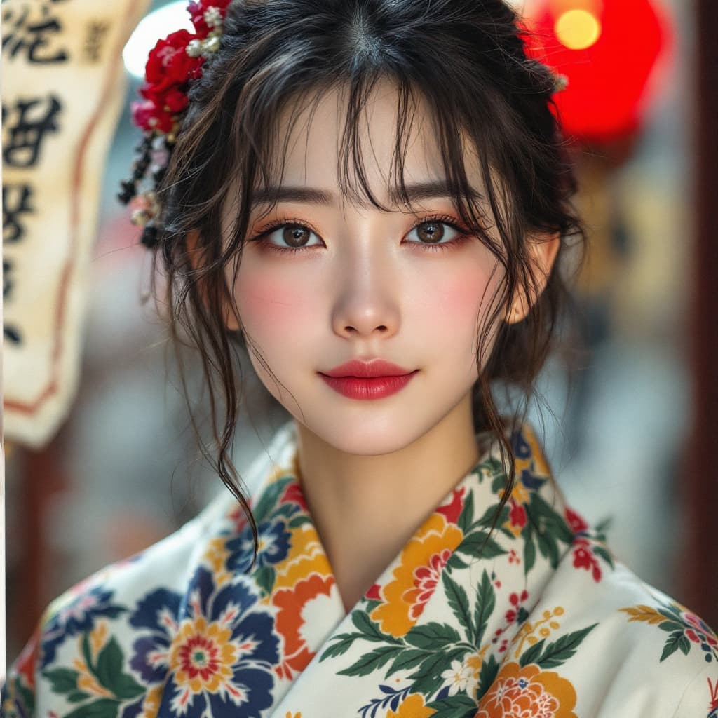 AI generated:  a Japanese women,smug face expression