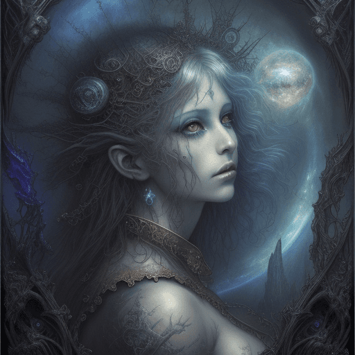 AI generated: world within a world, fantasy art, shot from space, ultra detailed, heaven and hell, masterpiece, pe...