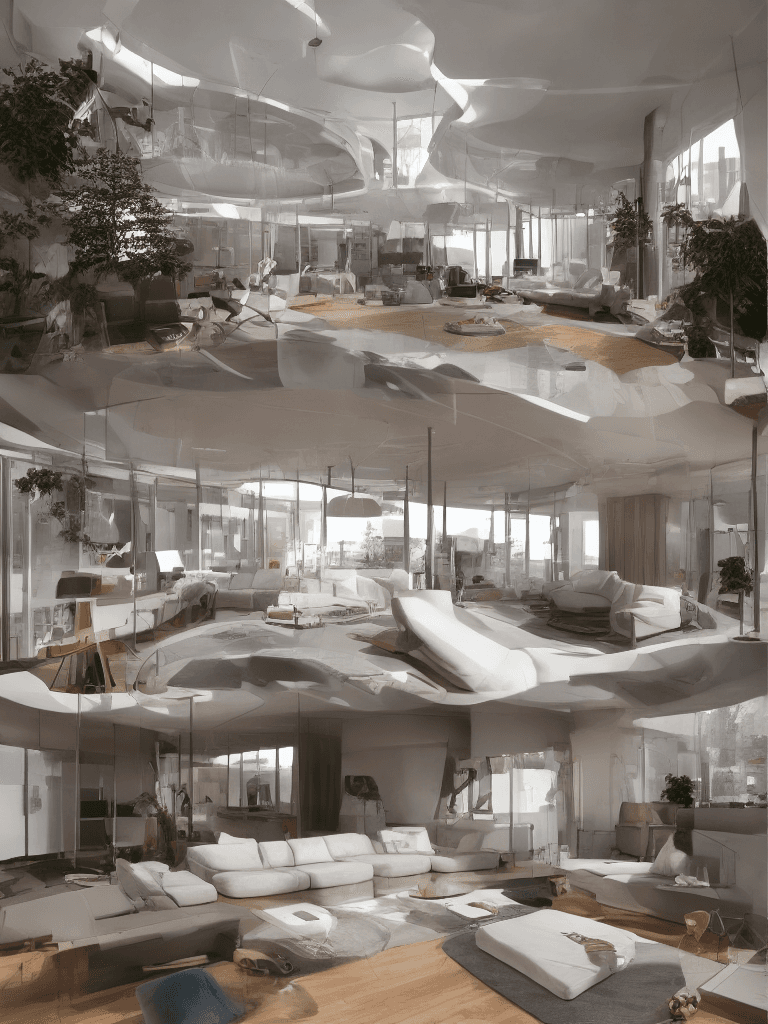AI generated: illustrate a technological scene, such as a futuristic city or a spaceship::use clean lines, simple ...