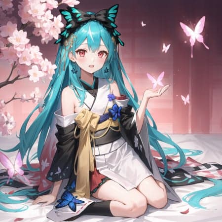 潤羽るしあ-Uruha Rushia Furisoderushia 振袖 - Image 1