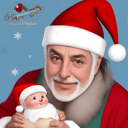 AI generated: papanoel perreando en navidad