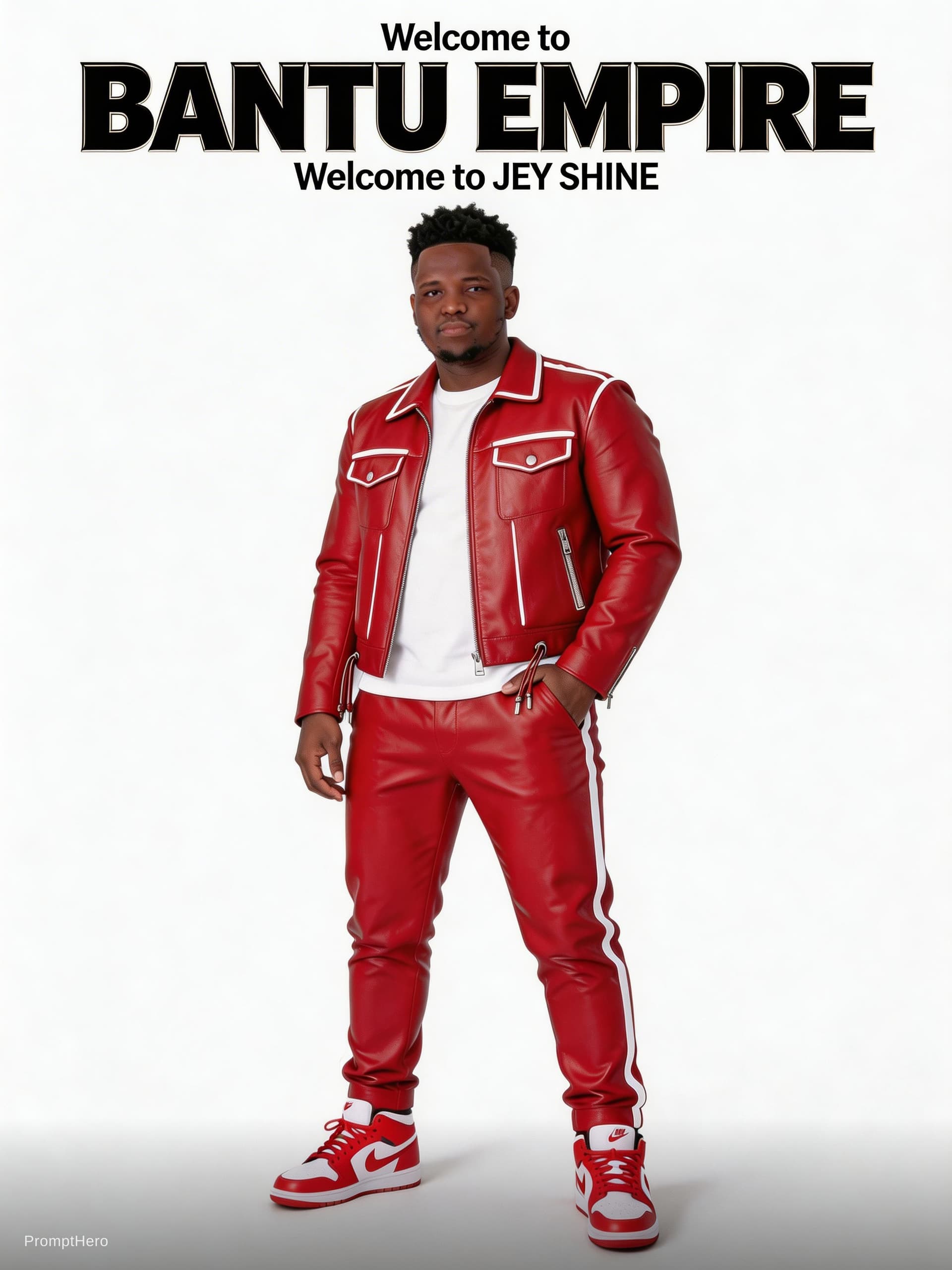 AI generated: The Magazine top a little text, Welcome to" then big text Bold cinematic saying "BANTU EMPIRE", The ...