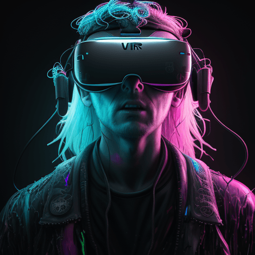 AI generated: James Haeden wearing a vr headset, vr goggles, shrugging, intricate complexity, surreal horror, inve...