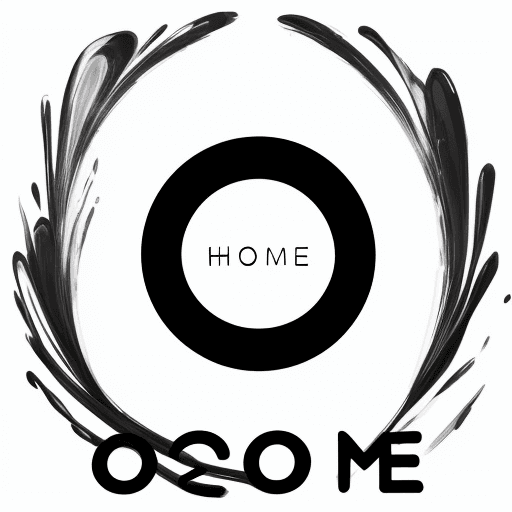 AI generated: Draw a black text logo on a white background with the name "Home Ocean", the font should be minimali...